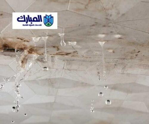 معالجة تسرب المياه تحت البلاط والجدران